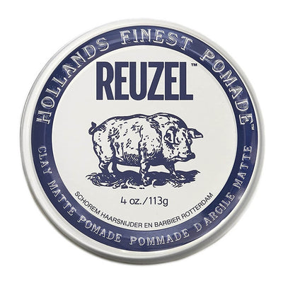 Reuzel Clay Matte Strong Fixation Hair Pomade 113g + gift Reuzel product
