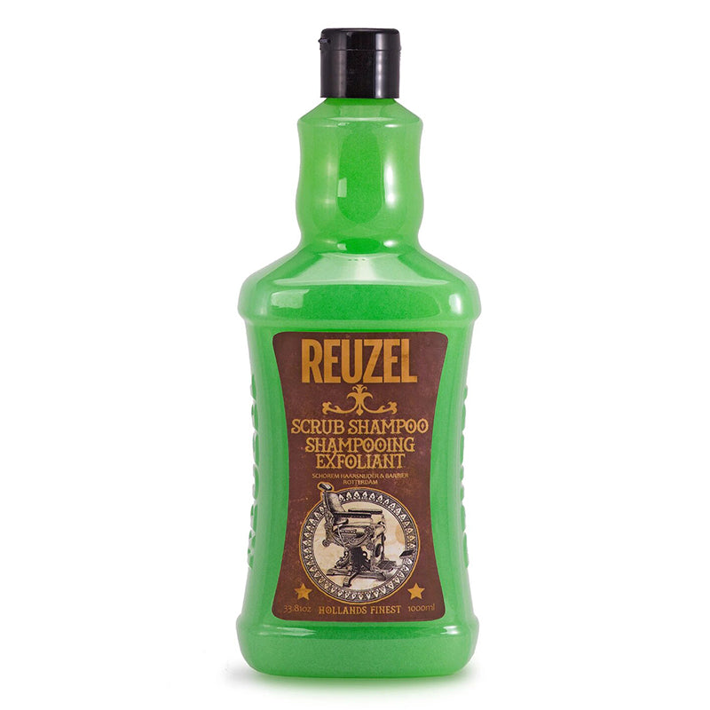 Reuzel Scrub Deep Cleansing Exfoliating Hair Shampoo 350 ml + gift Reuzel product
