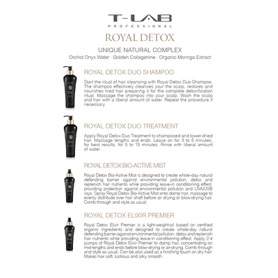 T-LAB Professional Royal Detox Elixir Premier Elixir 150мл + подарок роскошный аромат для дома со стиками