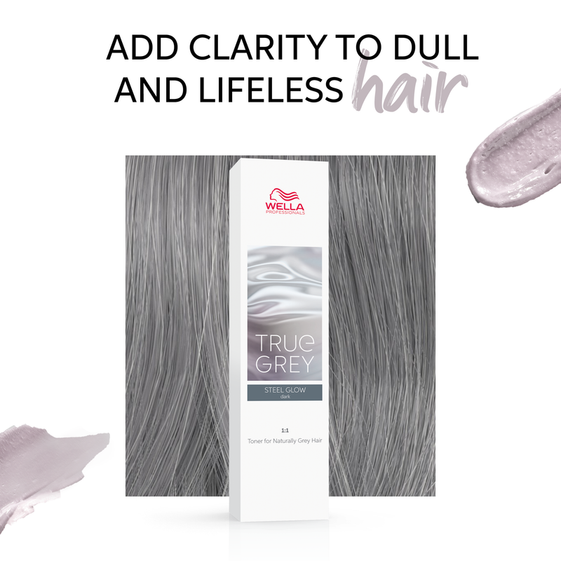 Wella TRUE GRAY Graphite Shimmer Light - Toner for gray hair, 60 ml 