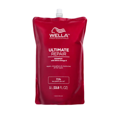 Интенсивный шампунь Wella ULTIMATE REPAIR для поврежденных волос ШАГ 1 При покупке 2-х продуктов Wella Ultimate (не дорожного размера) вы получаете тюрбан в подарок.