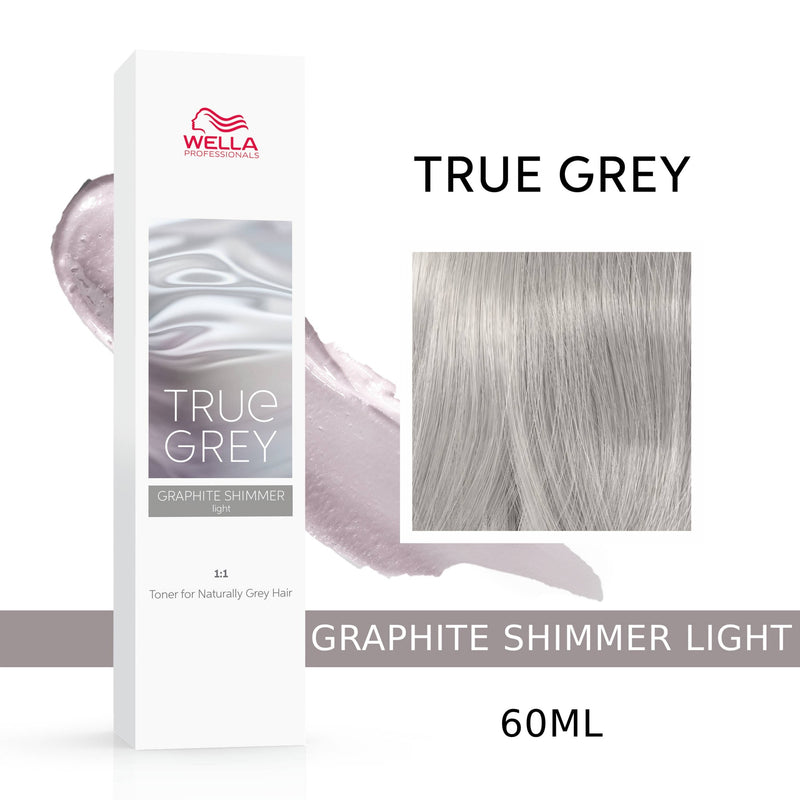 Wella TRUE GREY Graphite Shimmer Light - Toneris žiliems plaukams, 60 ml
