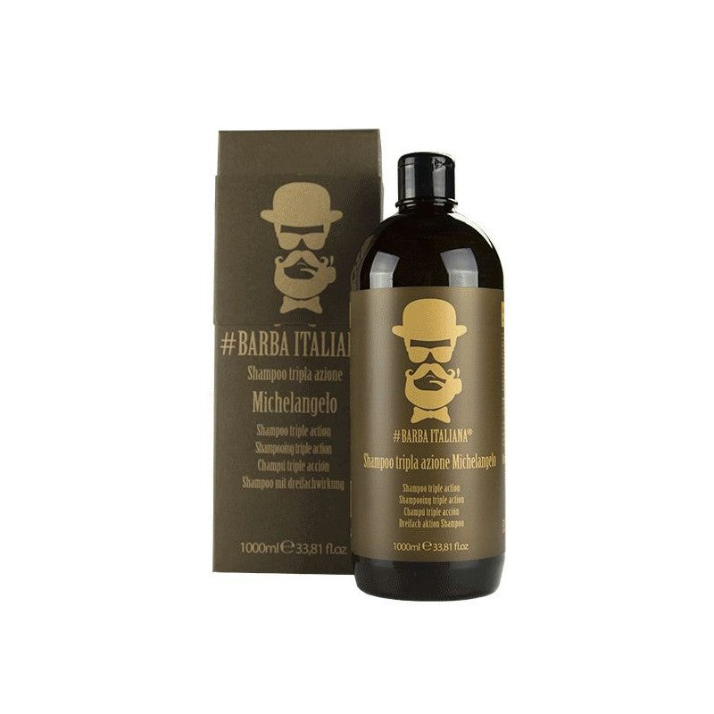 Anti-dandruff shampoo Barba Italiana Tri - Action Michelangelo 1000 ml