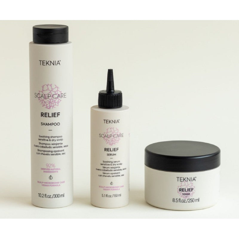 Шампунь для волос Teknia Scalp Care Relief Shampoo LAK44382, безсульфатный, для чувствительной и сухой кожи головы, 300 мл