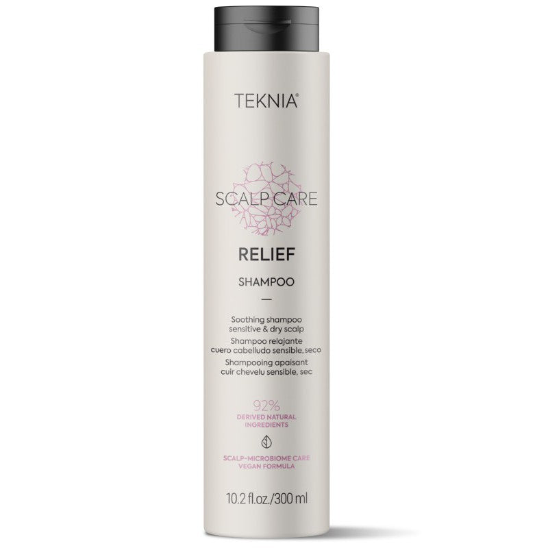 Šampūnas plaukams Teknia Scalp Care Relief Shampoo LAK44382, be sulfatų, jautriai ir sausai galvos odai, 300 ml