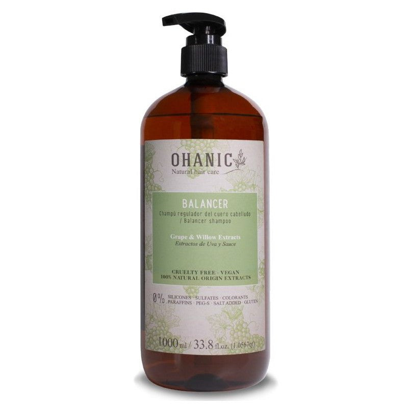 Šampūnas riebiai galvos odai Ohanic Balancer Shampoo, 1000 ml OHAN03
