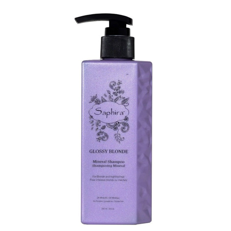 Šampūnas šviesiems plaukams Saphira Glossy Blonde Shampoo SAFGBS2, 250 ml