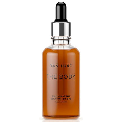 Self-tanning drops for body skin Tan-Luxe The Body Self-Tan Drops Medium / Dark TL779284, 50 ml + gift Previa hair product
