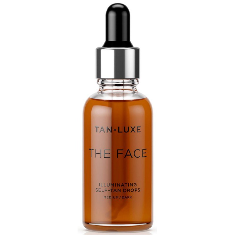 Self-tanning drops for the face Tan-Luxe The Face Self-Tan Drops Medium / Dark TL779280, 30 ml + gift Previa hair product