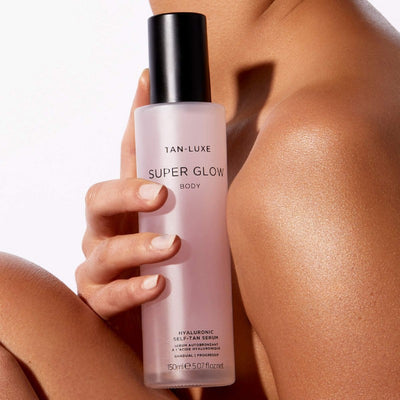 Self-tanning serum for the body with hyaluronic acid Tan-Luxe Super Glow Body Hyaluronic Self-Tan Serum TL779551, 150 ml