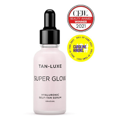 Savaiminio įdegio serumas veido odai su hialiurono rūgštimi Tan-Luxe Super Glow Face Hyaluronic Self-Tan Serum TL779533, 30 ml