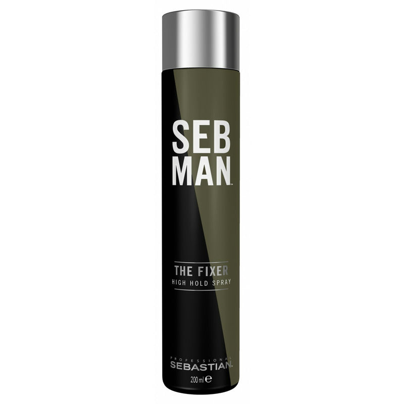 Sebastian SebMan Professional The Fixer High Hold Spray Plaukų lakas stiprios fiksacijos, 200ml +dovana Wella priemonė