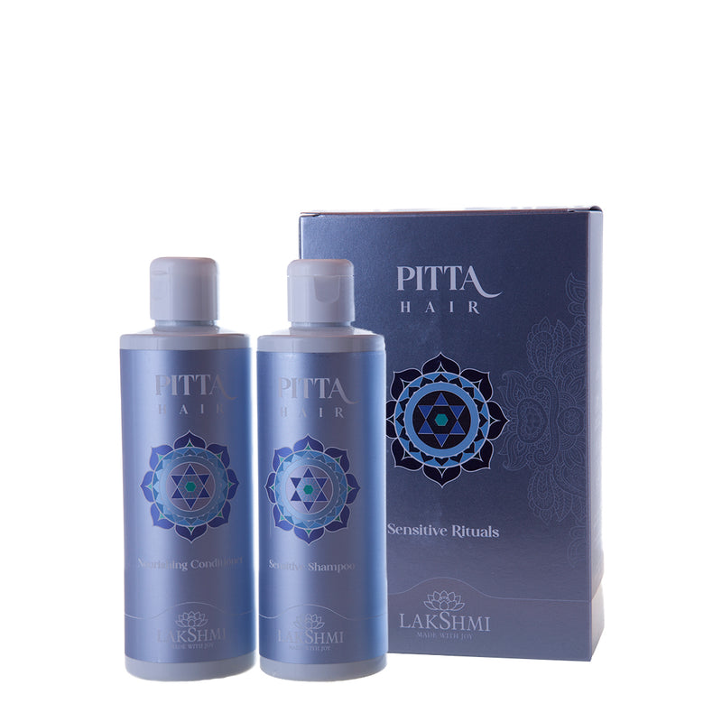 LAKSHMI PITTA SET soothing shampoo with almonds + nourishing conditioner with lavender 400ml