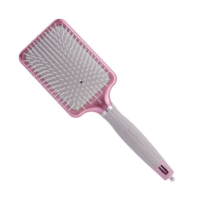 Šepečių plaukams rinkinys Olivia Garden Think Pink Edition OGM7690, sudaro 2 šepečiai