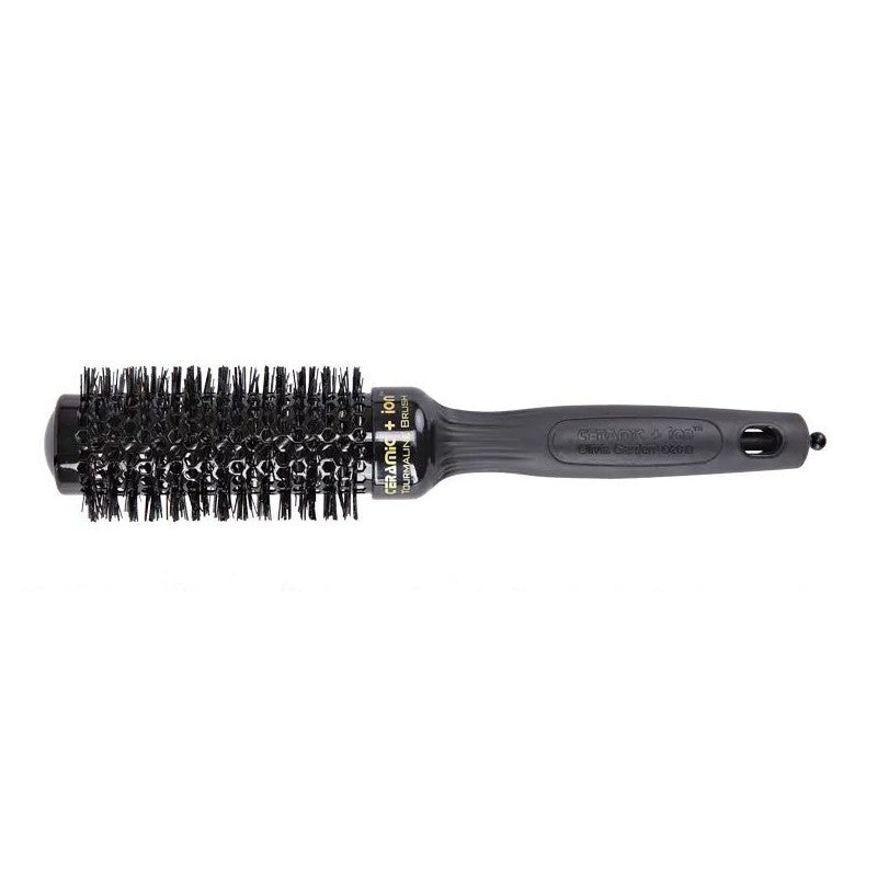 Hair brush Olivia Garden Ceramic+Ion Black Series OG00635, 35 mm, for drying and styling hair