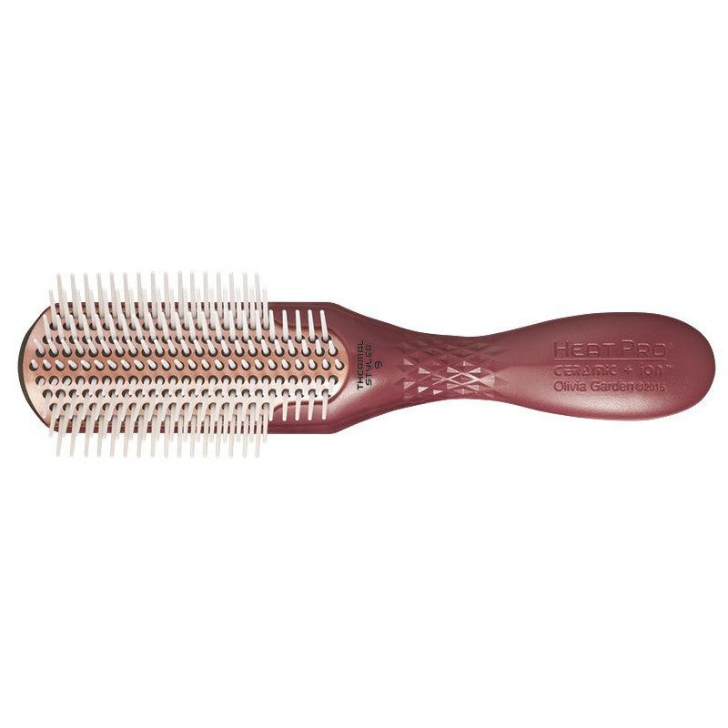 Šepetys plaukams Olivia Garden HeatPro Styler OG00296, skirtas plaukų šukavimui, atsparus karščiui, 9 eilių spygliukai