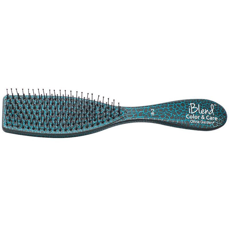 Hair brush Olivia Garden iBlend Color &amp; Care Green OG01486, suitable for combing during hair coloring