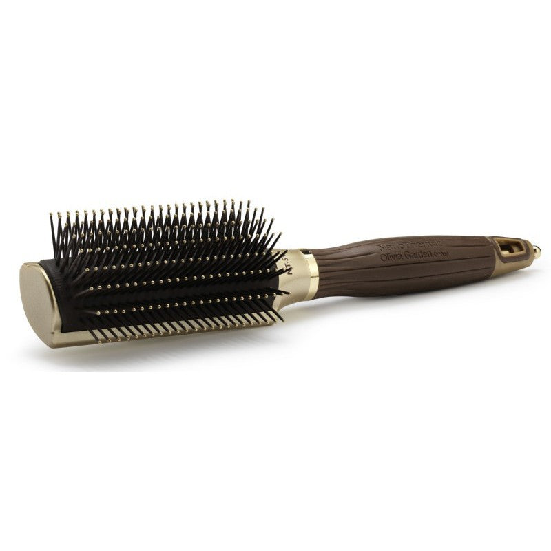 Hair brush Olivia Garden Nano Thermic Ceramic + Ion Styler 9 row OG00308, 9 rows, for hair styling