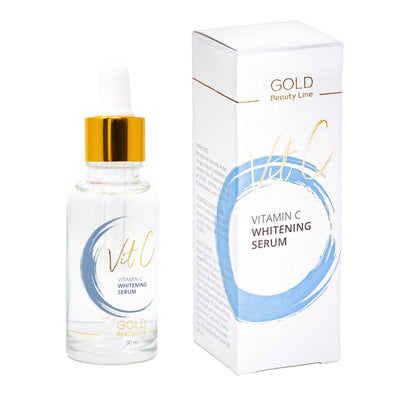 Gold Beauty Line Lightening vitamin C serum 30ml + gift CHI Silk Infusion Silk for hair 