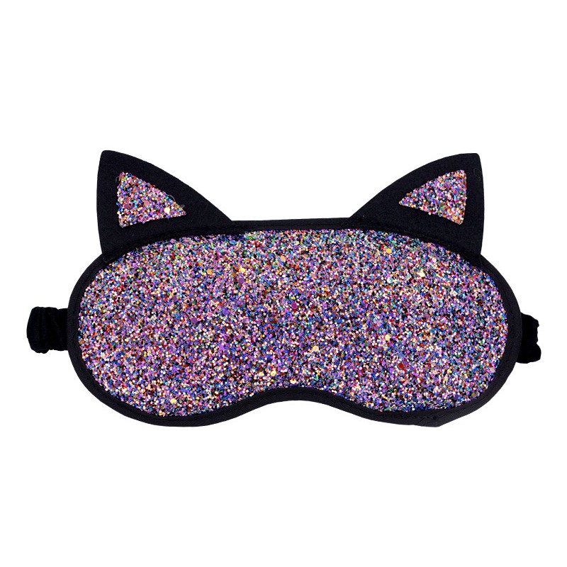 Согревающая/охлаждающая маска для глаз - очки для сна beOSOM Hot &amp; Cold Eye Mask, блестящая, с ушками