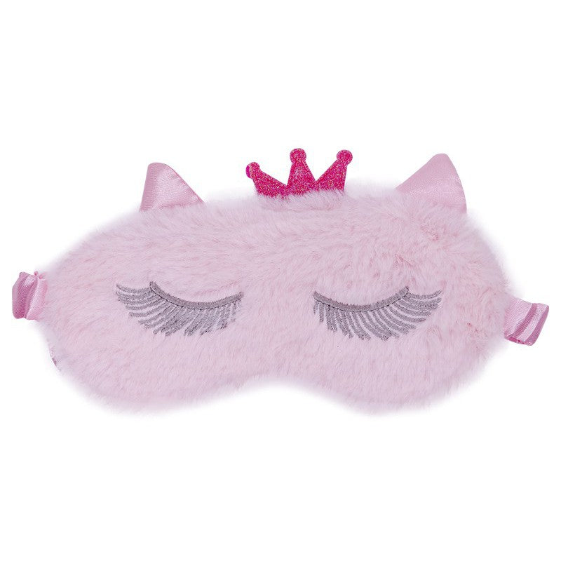 Šildanti/šaldanti akių kaukė - miego akiniai beOSOM Hot & Cold Eye Mask, rožinė, su kailiuku