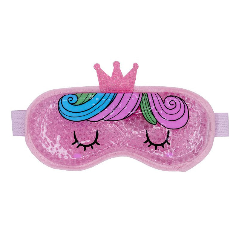 Согревающая/охлаждающая маска для глаз - очки для сна beOSOM Hot &amp; Cold Eye Mask, розовая, с мягкими шариками