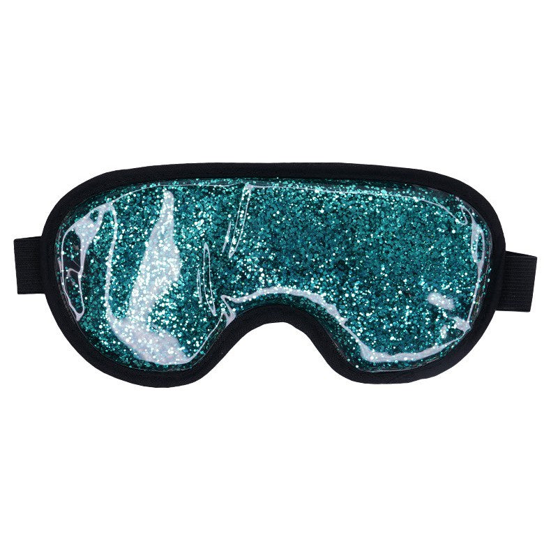 Šildanti/šaldanti akių kaukė - miego akiniai beOSOM Hot & Cold Glitter Eye Mask Blue, mėlyna