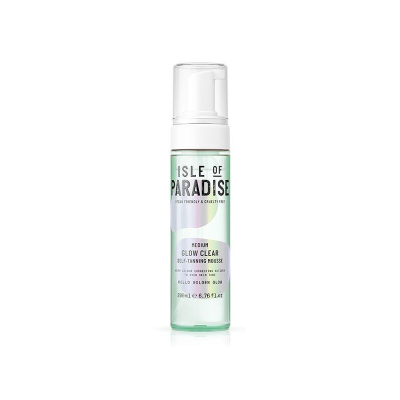 Isle Of Paradise Medium Glow Clear Self Tanning Mousse IP890025, water-based, moisturizing, 200 ml