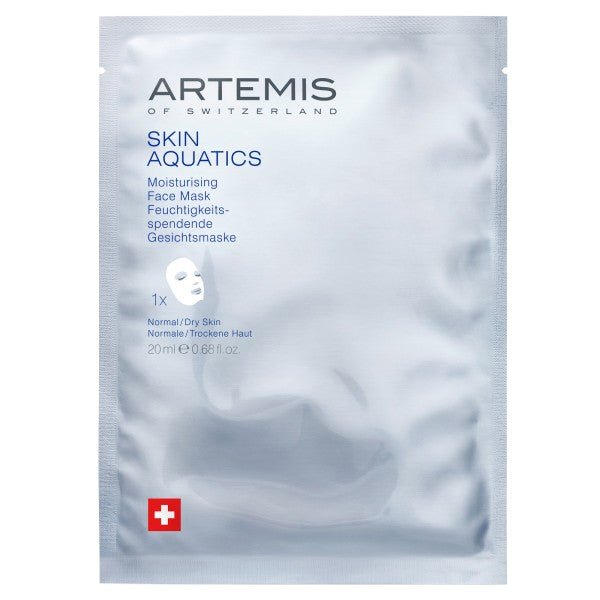 ARTEMIS Skin Aquatics Moisturising Face Mask Drėkinamoji lakštinė veido kaukė, 20ml