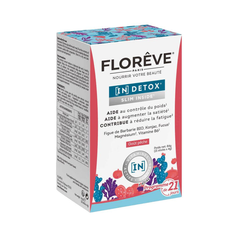 FLOREVE пищевые добавки для похудения (IN) DETOX SLIM INSIDE +подарочная маска для лица Mizon