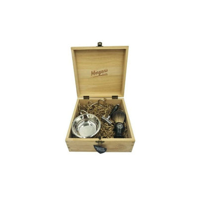 Skutimosi priežiūros priemonių rinkinys Morgan's Luxury Shave Gift Set in Wooden Box, MPM219