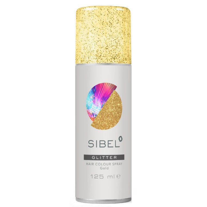 Spalvotas plaukų lakas Sibel Hair Colour Glitter su spalvotais blizgučiais, 125 ml
