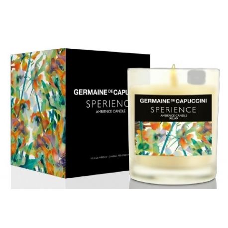 Germaine De Capuccini Sperience Aromaterapinė žvakė Relax +dovana T-LAB Šampūnas/kondicionierius