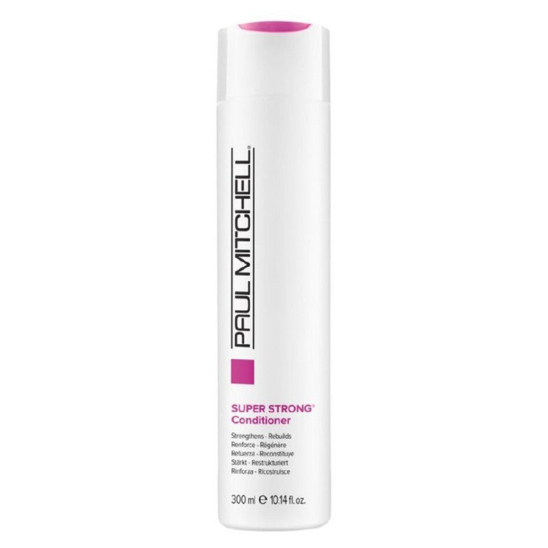 Strengthening conditioner for hair Paul Mitchell Super Strong Conditioner PAUL105213, restores hair structure, 300 ml + gift Previa hair product