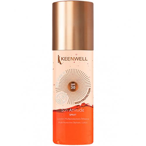 Keenwell Sun Attitude Protective spray biphasic body lotion 150 ml + gift Previa hair product