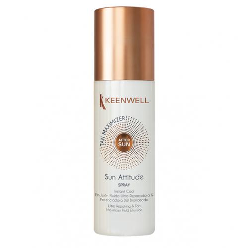 Keenwell Sun Attitude Vėsinanti, atstatanti, įdėgį prailginanti fluidinė emulsija po saulės vonių 150 ml +dovana Previa plaukų priemonė