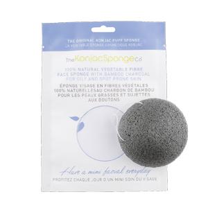 The Konjac Sponge facial sponge for oily skin with bamboo charcoal 