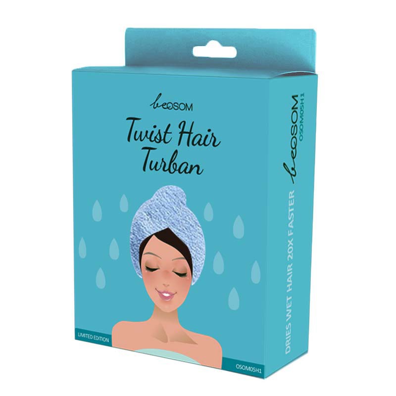 Hair turban Be Osom Twist Hair Turban Blue OSOM05H1, blue color
