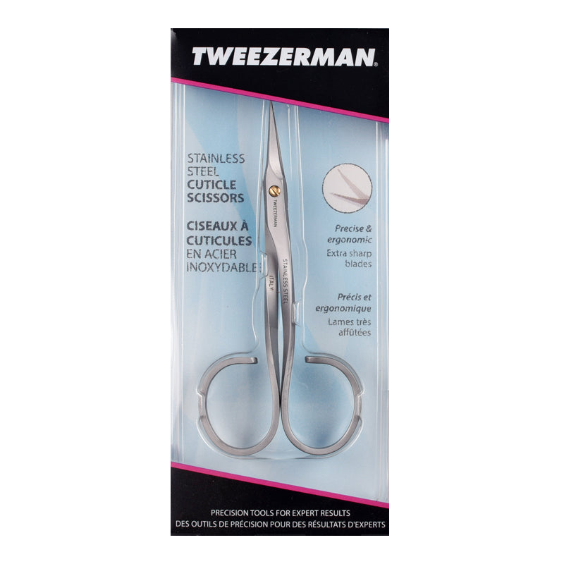 Ножницы для кутикулы из нержавеющей стали Tweezerman + подарок Косметика Previa 