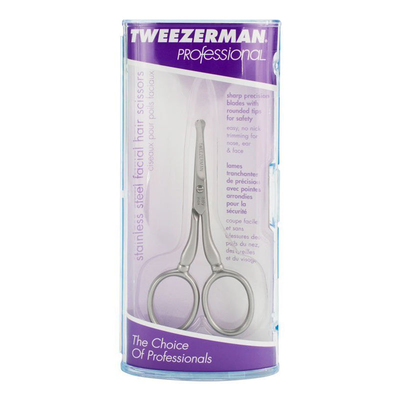 Tweezerman Professional Scissors for Facial Hair + gift Previa cosmetic product 