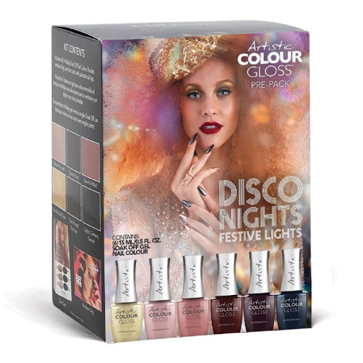 Gel polish set Artistic Winter 2019 Collection Disco Nights Pre-Pack