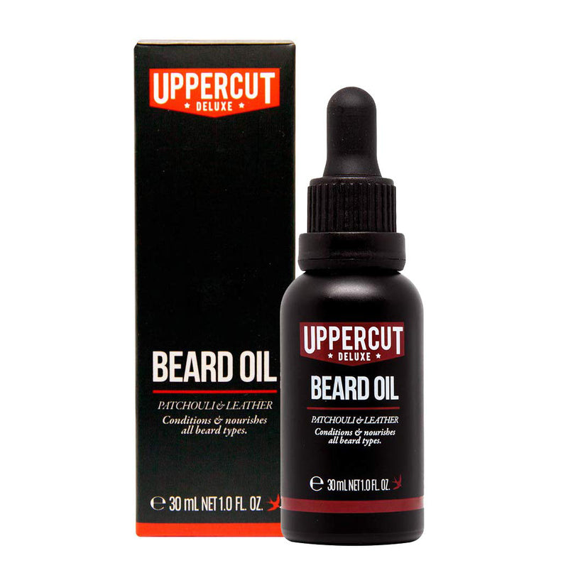 Uppercut Deluxe Beard Oil Patchouil & Leather barzdos aliejus 30ml