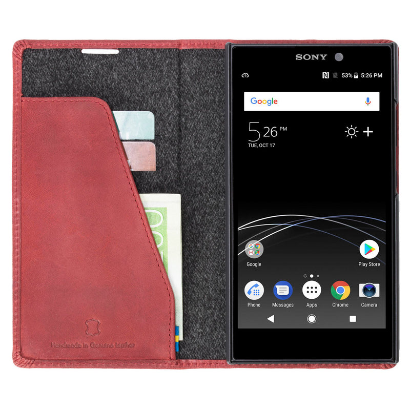 Krusell Sunne 2 Card Foliowallet Sony Xperia L2 vintage red