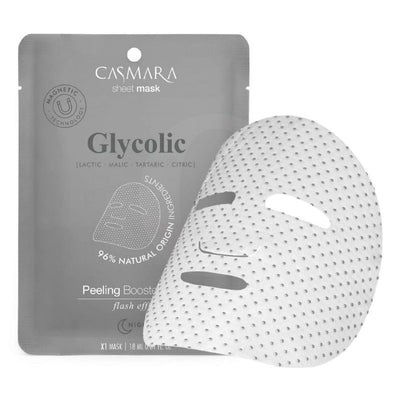 Очищающая маска для лица Casmara Peeling Booster Sheet Mask Glycolic CASA75004, с AHA-кислотами и экстрактом алоэ, магнитная технология