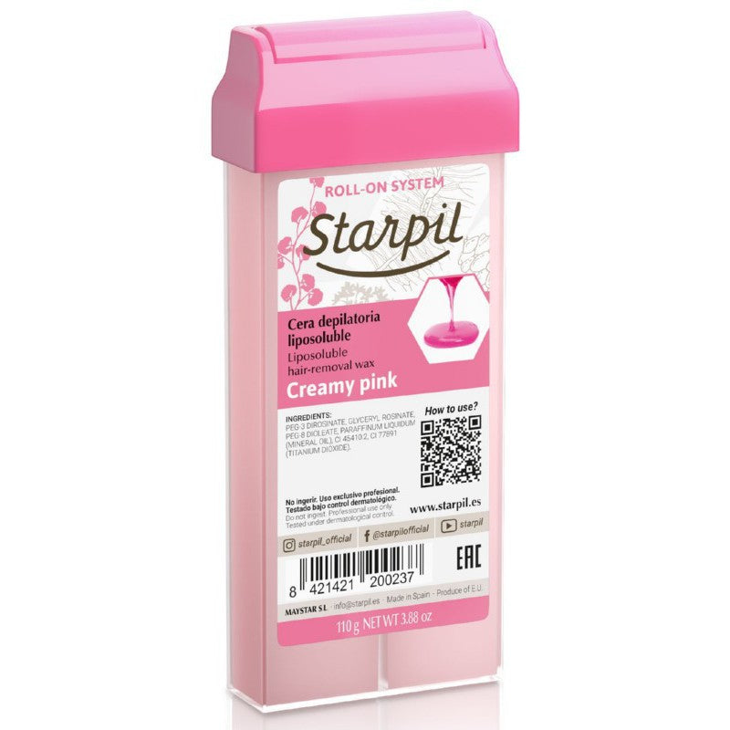 Воск в картридже Starpil Roll-On STR3010107001 Creamy Pink, кремовый, розовый, 110 г