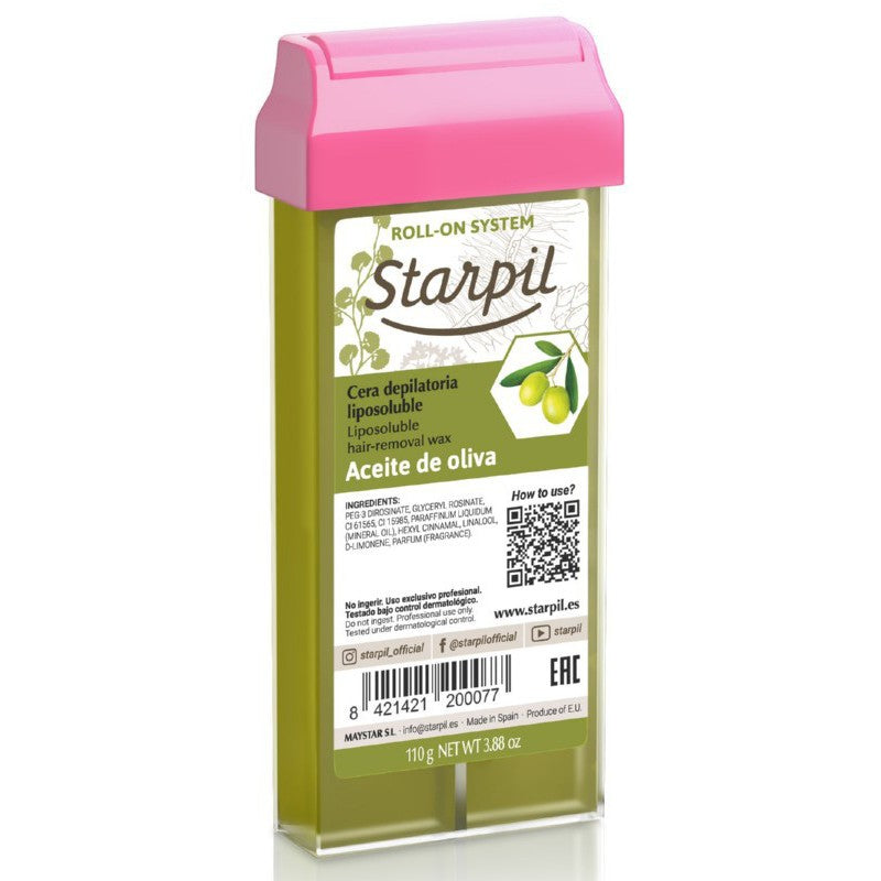Воск в картридже Starpil Roll-On STR3010116001 Оливковый с оливковым маслом, 110 г