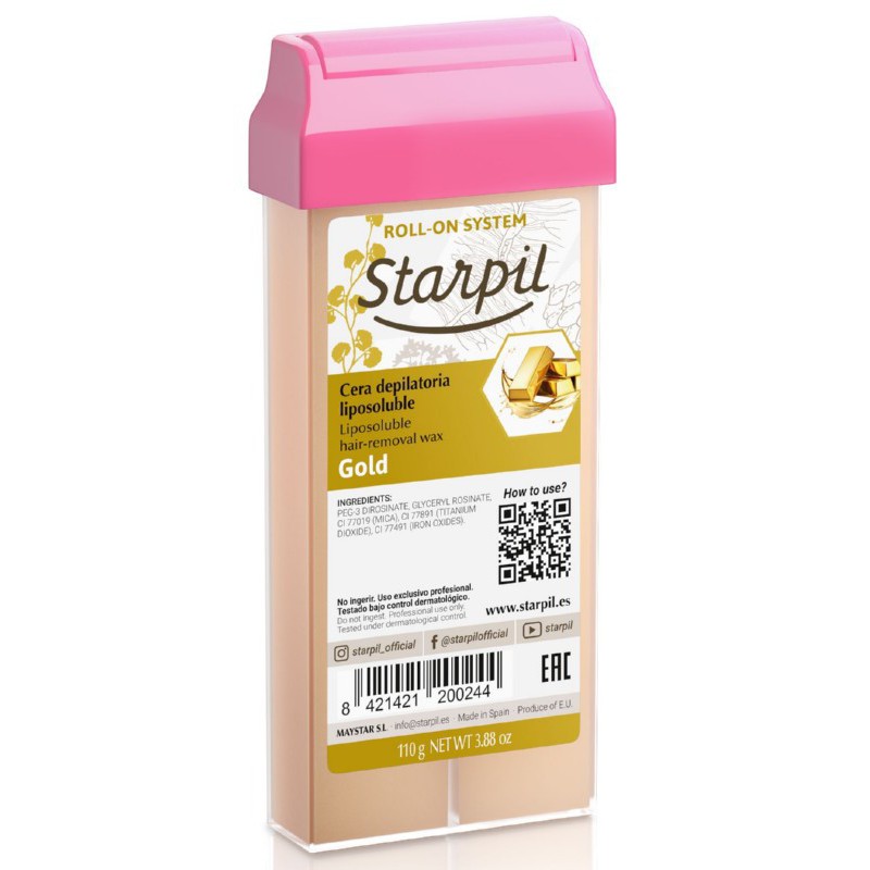 Wax in a cartridge Starpil Roll-On STR3010117001 Gold with gold particles, 110 g