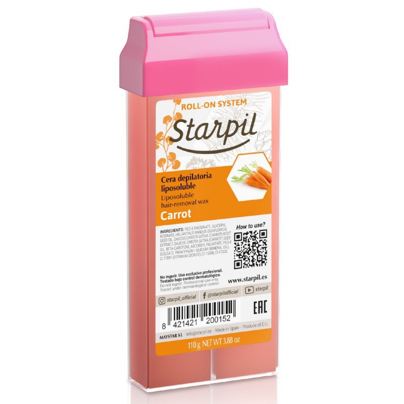 Воск в картридже Starpil STR3010126001, с экстрактом моркови, 110 г