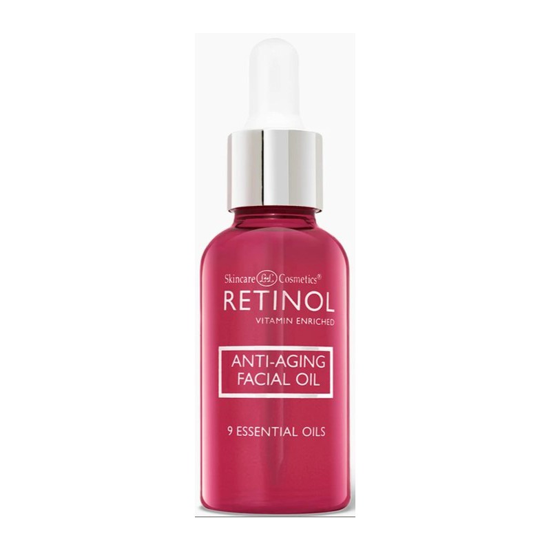 Face and neck skin oil Retinol Anti-Aging Facial Oil prevents skin aging, moisturizes the skin, contains 9 types of essential oils 30 ml