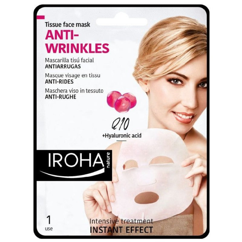 Facial mask Iroha Firming Q10 Collagen + Soy + Hyaluronic Acid Facial Mask with collagen, Q10 and hyaluronic acid, 23 ml